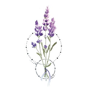 Purple Temporary tattoo, boho tattoo, Flower tattoo, Floral tattoo, Festival tattoo, Tiny tattoo, Girl tattoo, wild flower tattoo