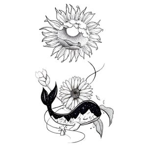 Temporary tattoo, whales tattoo| animal tattoos | festival tattoo | summer tattoo| tattoo design, tattoo ideas, tattoo flash, ocean tattoo
