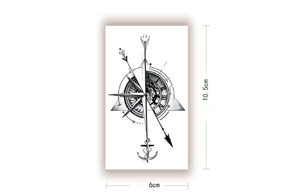 Clock Arrow Temporary Tattoo Anchor Clock Tattoo Tattoo - Etsy Israel Clock Arrow Temporary Tattoo Anchor Clock Tattoo Tattoo - Etsy Israel