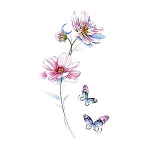 Butterfly temporary tattoo, colorful butterfly tattoo, butterfly tattoo, butterfly festival tattoo, rainbow butterfly tattoo, animal tattoo