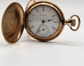 Nicely running 1904 ladies Elgin pocket watch