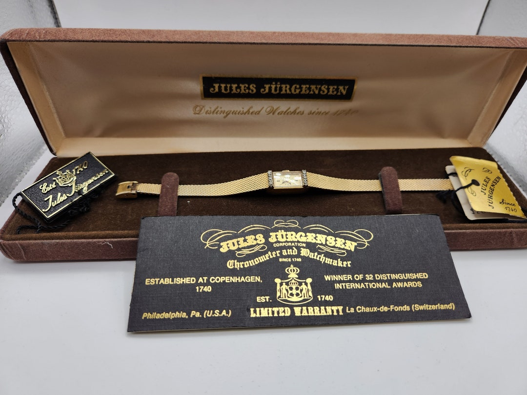 Jules Jürgensen Ladies Watch With Original Box and Tags Etsy