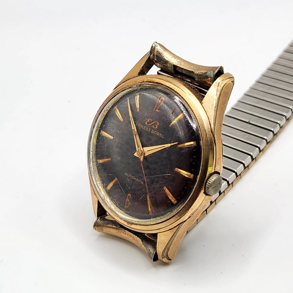 Rare Ernest Borel automatic "Compressor" watch, running