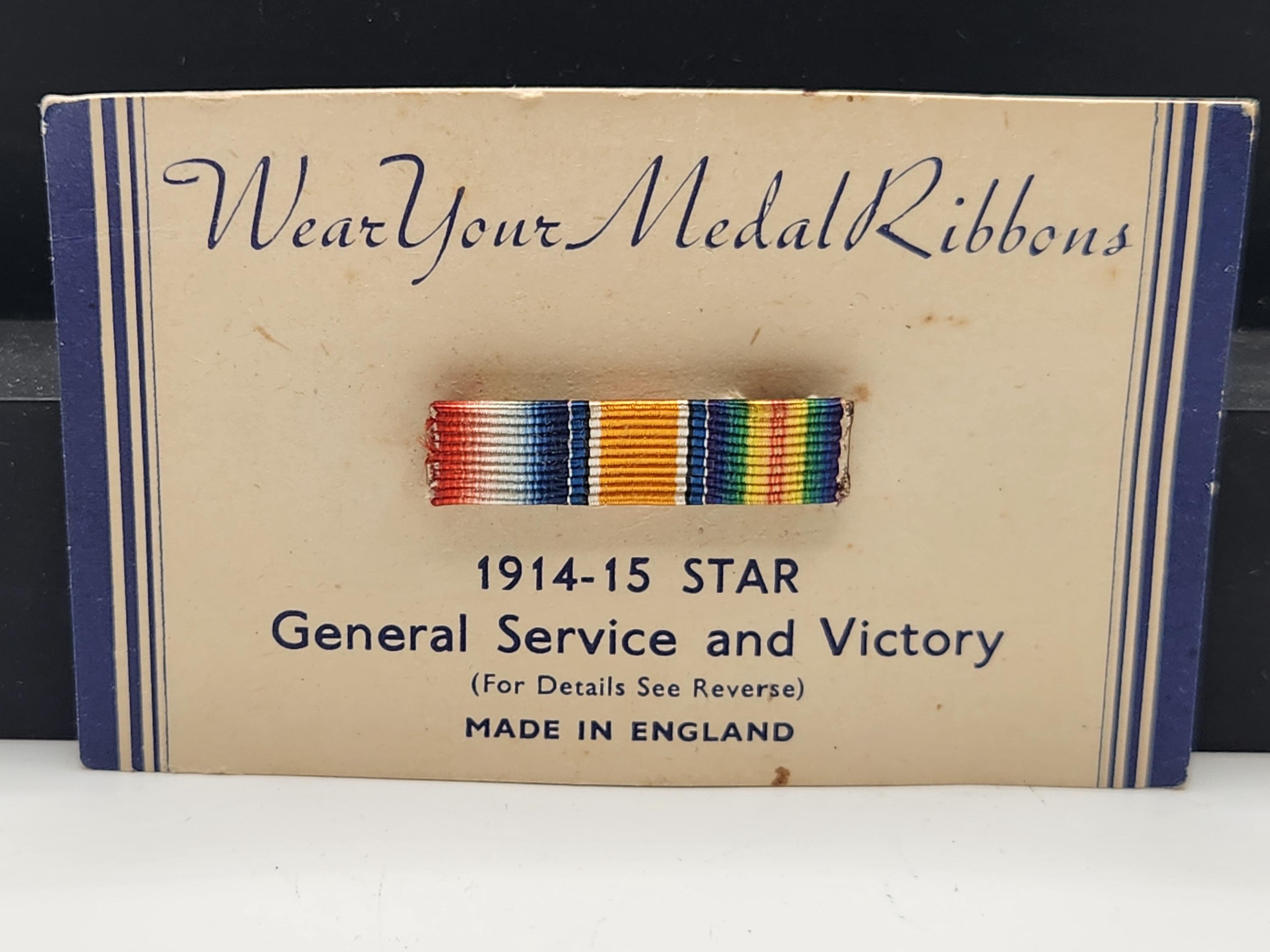 Lot of Five (5) British Medal Ribbons, on Original Cards - Etsy