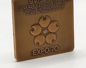 その他 EXPO '70 Bronze Medal with Case 1970 Japan Expo Osaka Medal Brilliant Full Bold Date! - Etsy