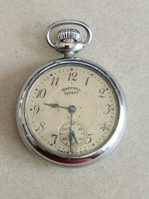 Ingersoll Midget Pocket Watch Case and Face No Works for Etsy UK