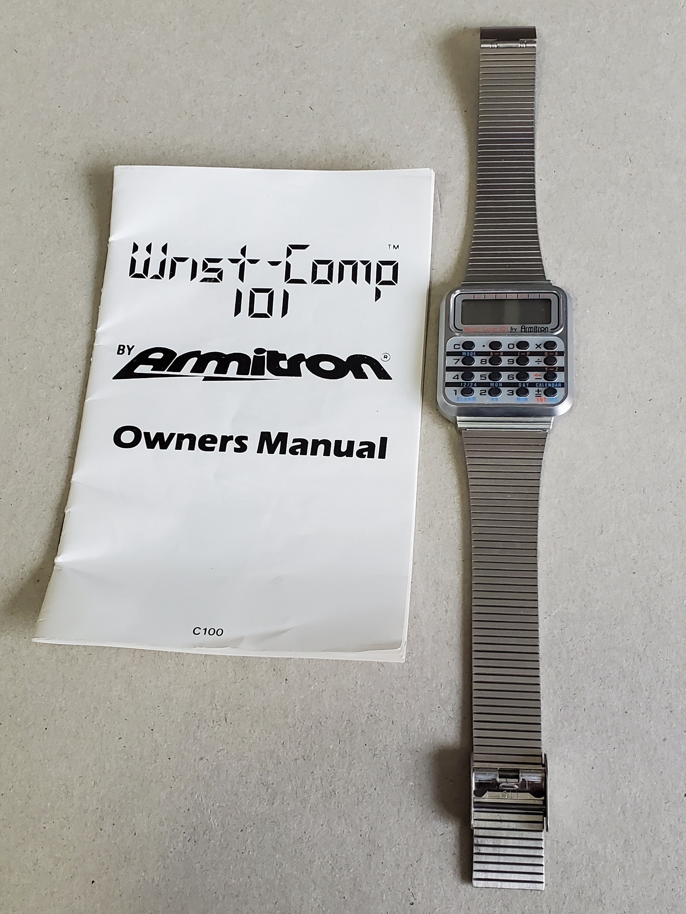 Rare Armitron Wrist comp 101 Model C100 Watch Needs Battery Etsy