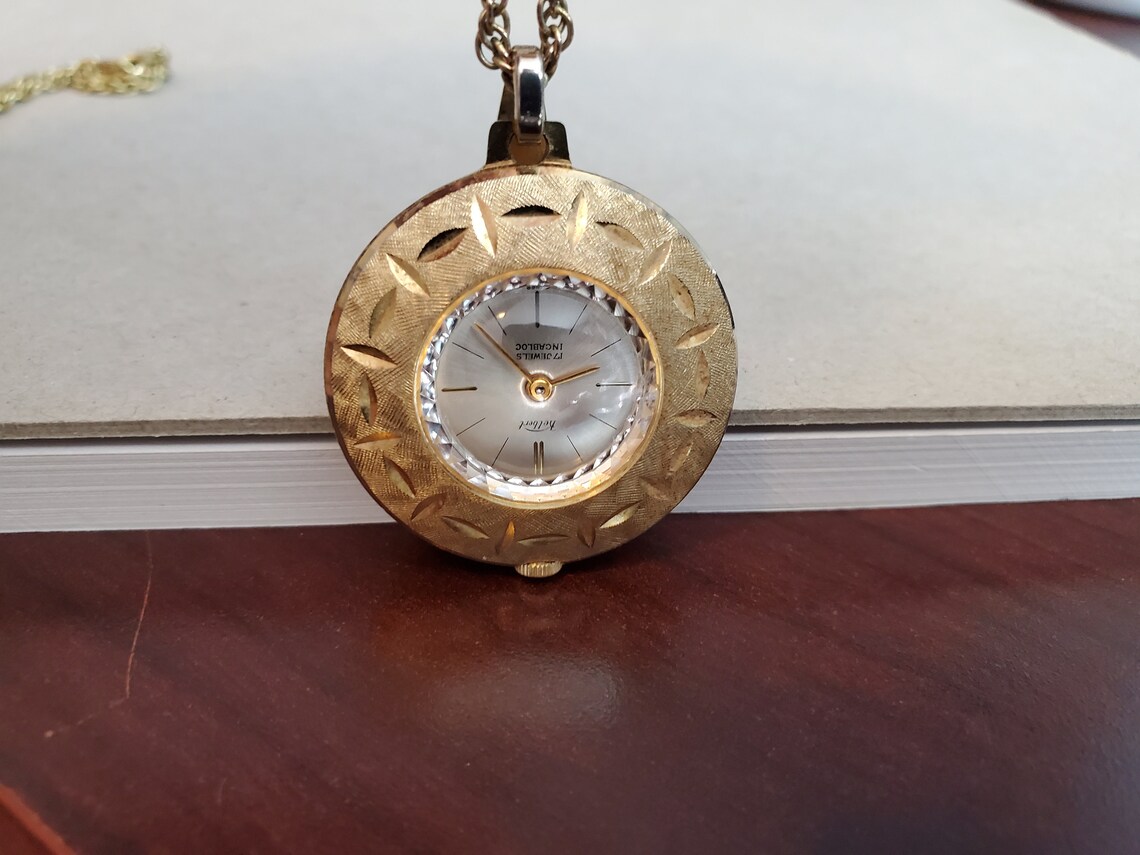 Vintage Kelbert 17jewel Incabloc Pendant Watch Needs Etsy