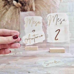 Marque-places pour mariages, communions, événements, le cadeau parfait pour vos invités