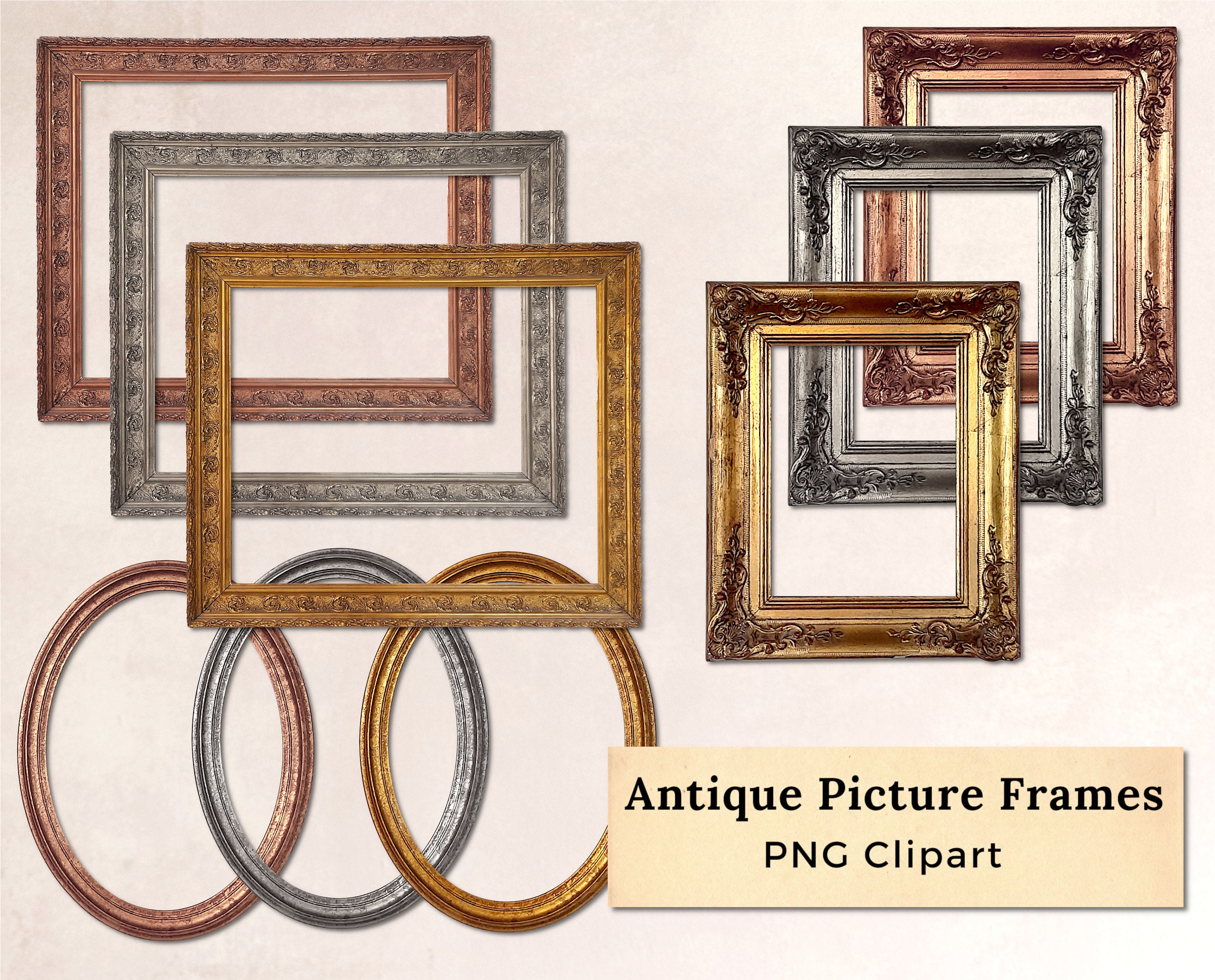 Three Vintage Swing Frames Table Shelf Frame Picture Framing Supplies Aged  Silver Antique Frame 