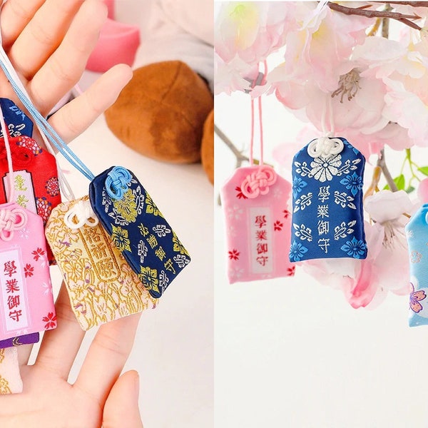 Cadeau de Noël. Amulette japonaise Omamori Charm Porte-bonheur Charms pour la santé, l’éducation, l’amour, la réussite professionnelle Téléphone Accessoire Sac Pendentif
