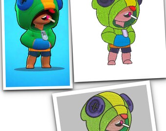 Brawl Stars Etsy - brawl stars jacke leon