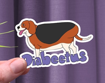 Vetmed humor - Diabeetus Beagle Sticker