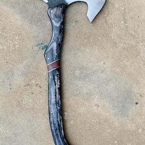 Handgjord kolstål anpassad VIKING EAGLE konstyxa campingyxa kastyxa