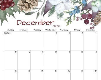 december calendar etsy