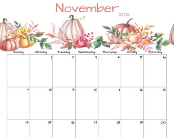 november calendar free etsy