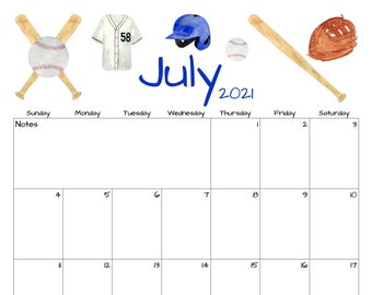 Vintage Baseball Calendar 2022