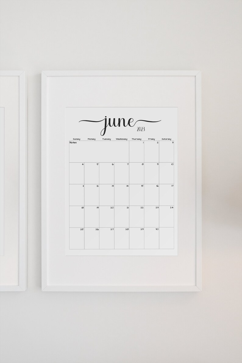 Fillable/editable June 2023 Calendar June 2023 Calendar Etsy