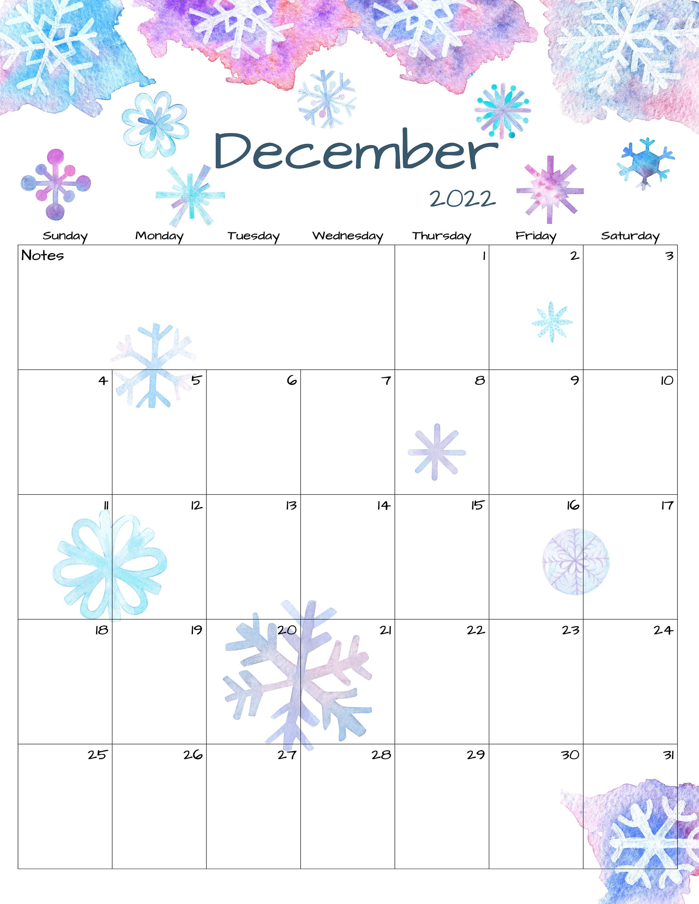 december calendar december 2022 printable calendar snow etsy india