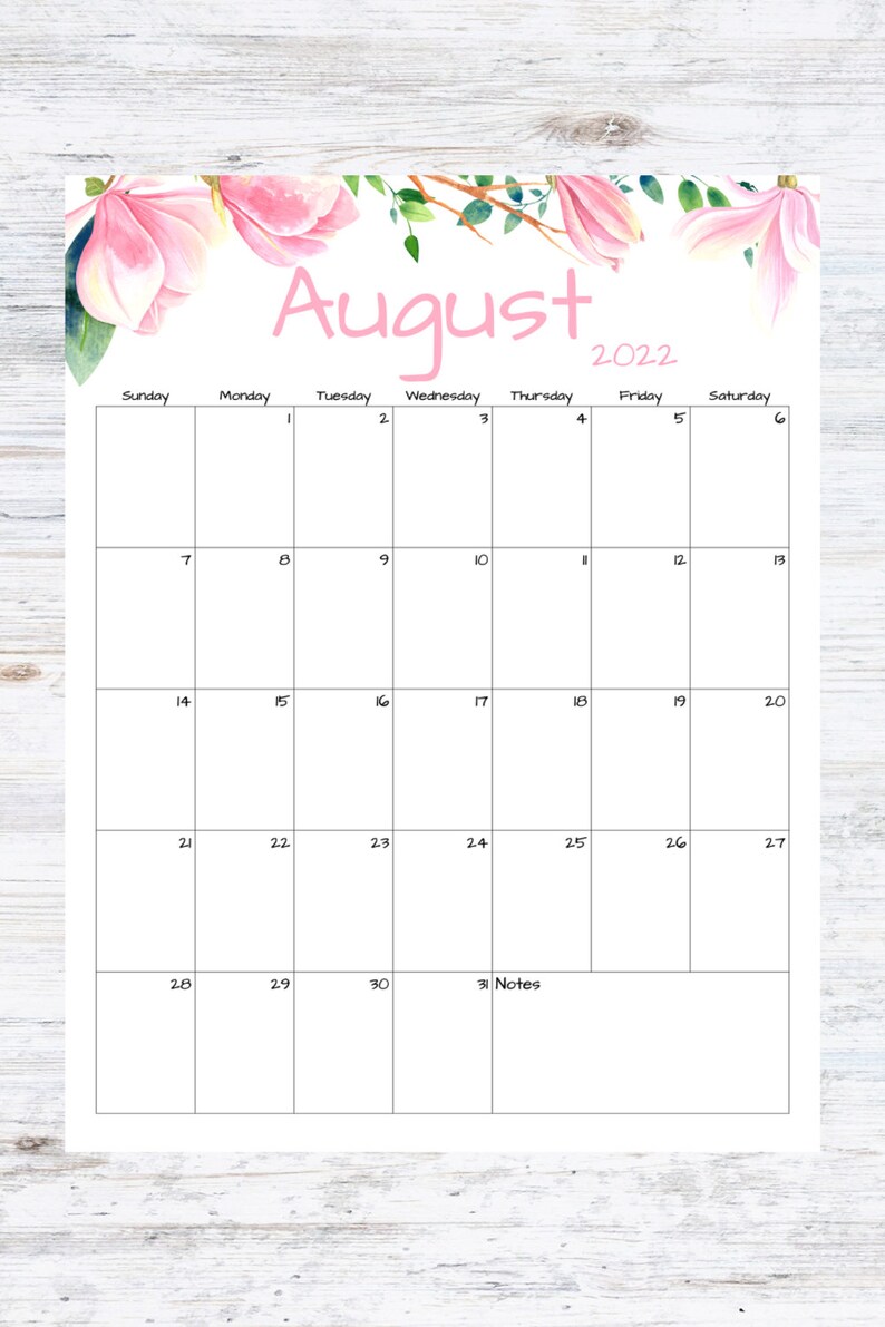 august-calendar-august-2022-printable-calendar-magnolia-etsy-canada