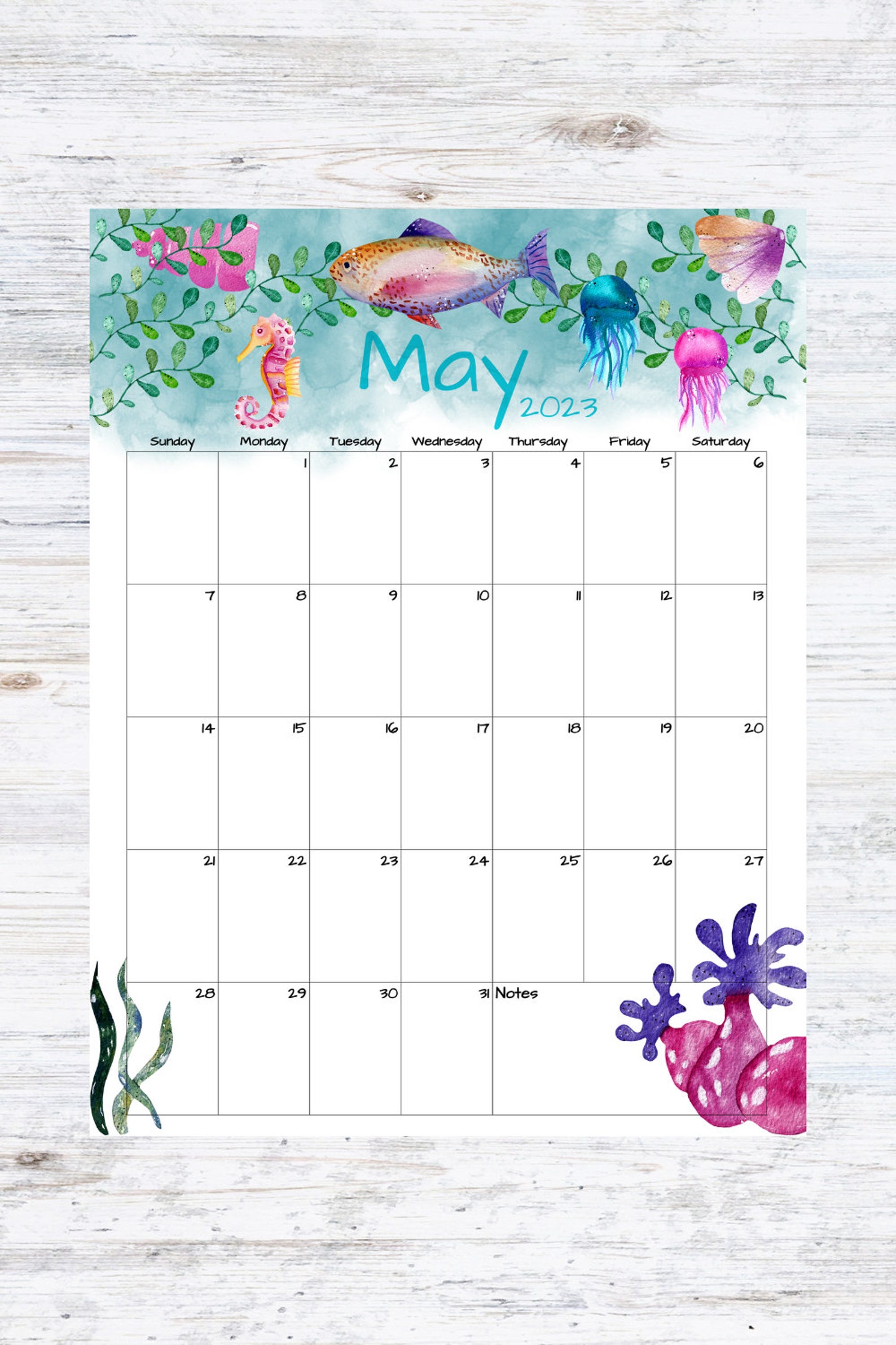 Fillable/editable May Calendar May 2023 Printable Calendar Etsy