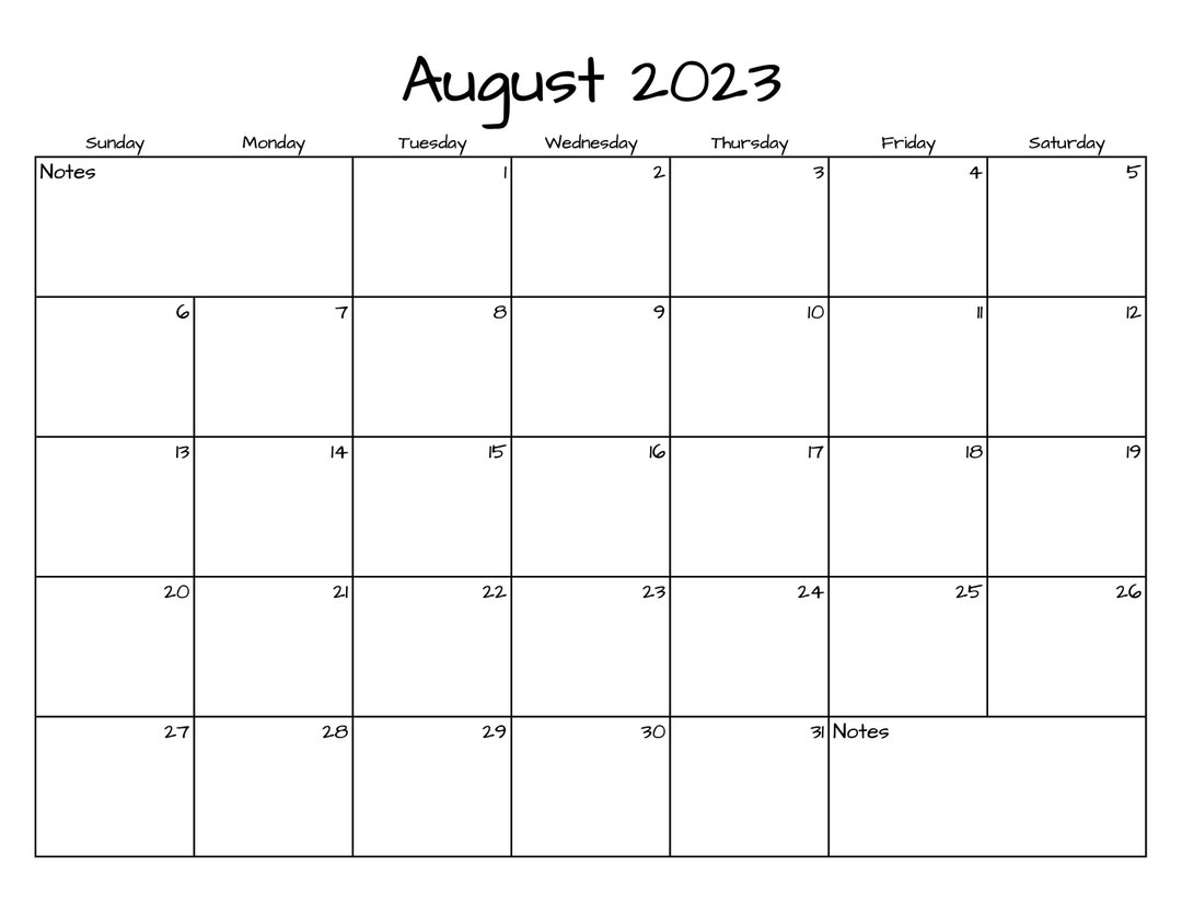 august-calendar-august-2023-printable-calendar-simple-etsy