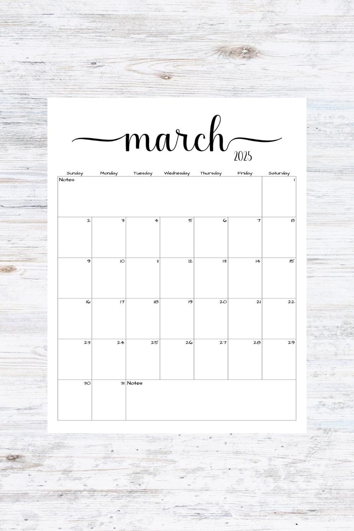Fillable/editable March 2025 Calendar March 2025 Calendar Simple Script