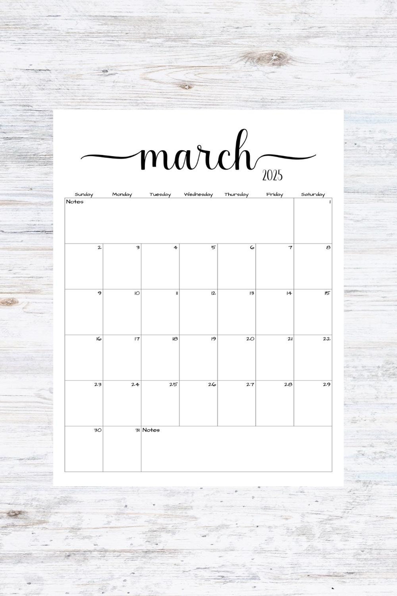 Fillable/editable March 2025 Calendar March 2025 Calendar Simple Script