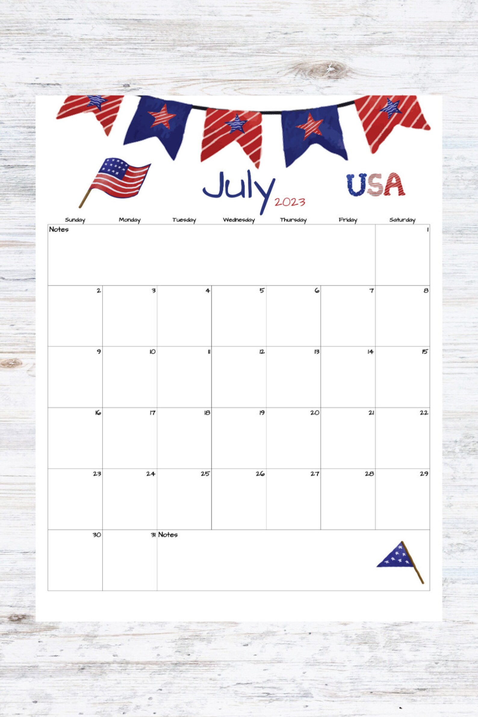 Fillable/editable July Calendar July 2023 Printable Calendar Etsy