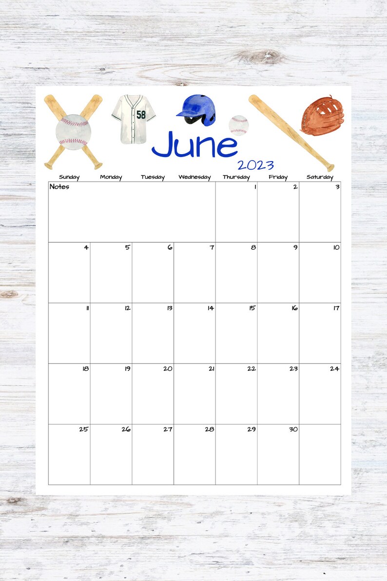 Fillable Editable June Calendar June 2023 Printable Calendar Etsy France