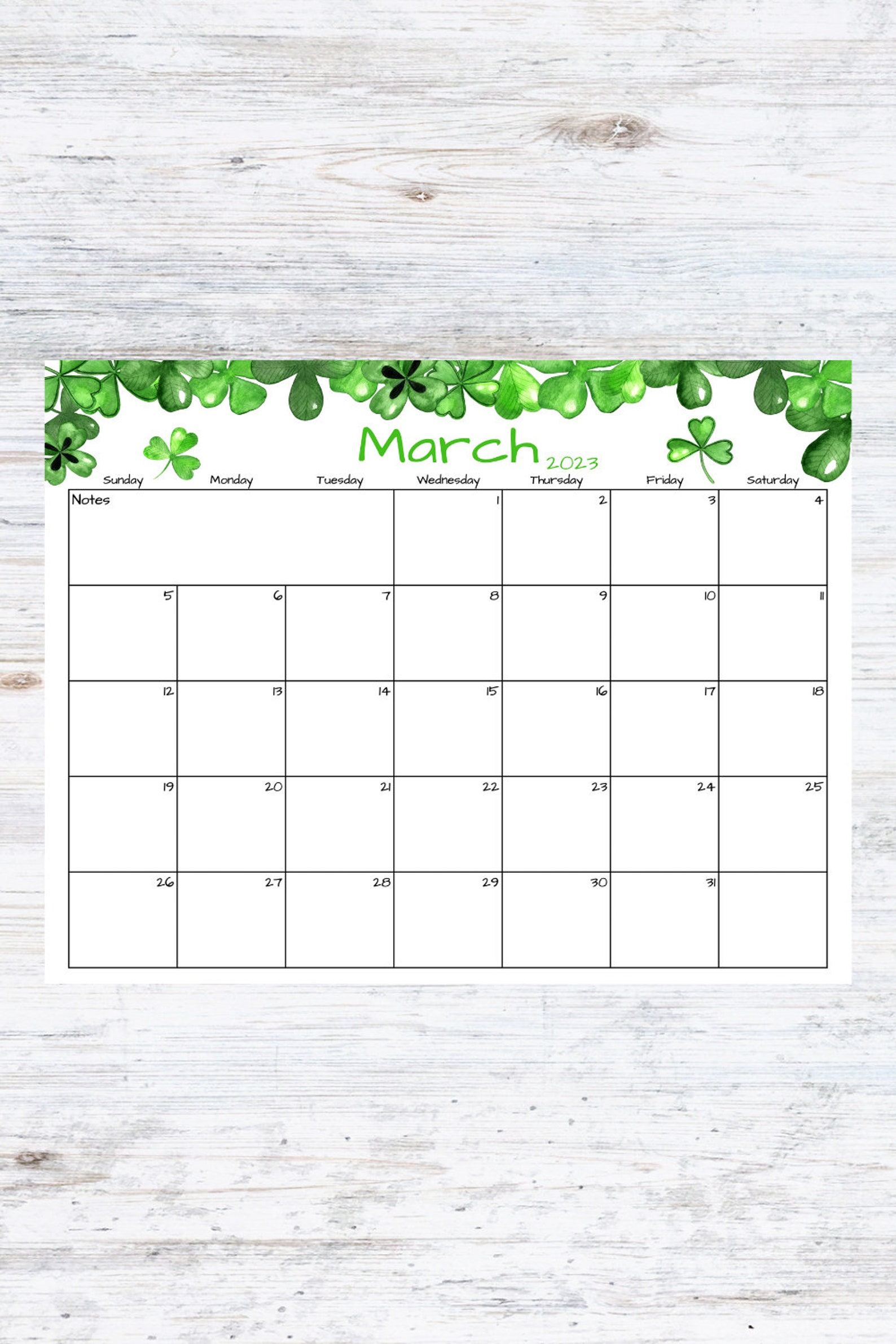 Fillable/editable March Calendar March 2023 Printable Etsy