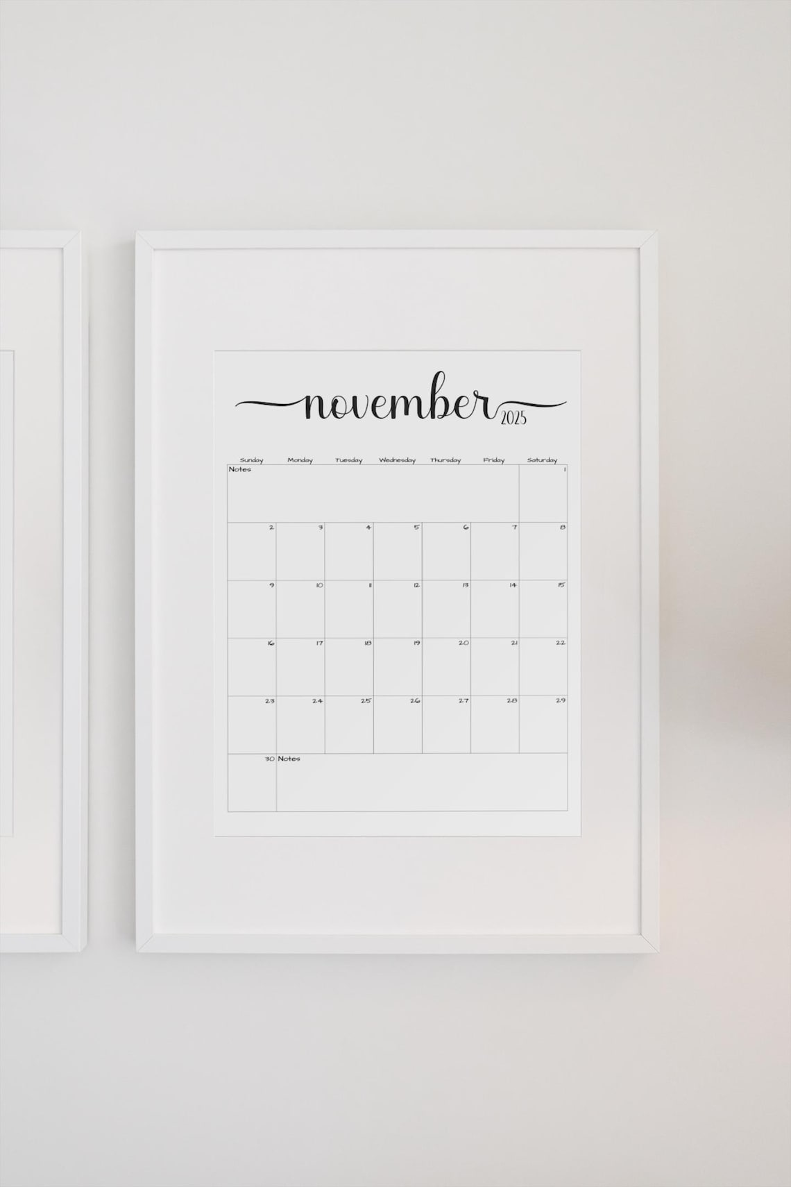 Fillable/editable November 2025 Calendar November 2025 Calendar Simple