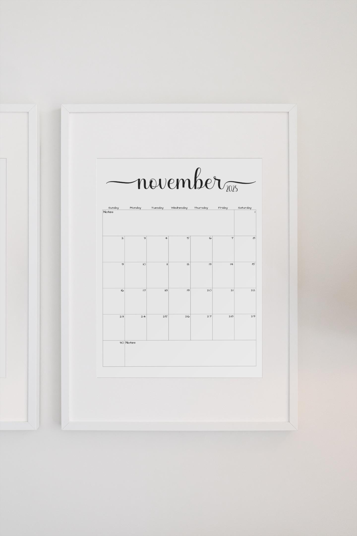 Fillable/editable November 2025 Calendar November 2025 Calendar Simple