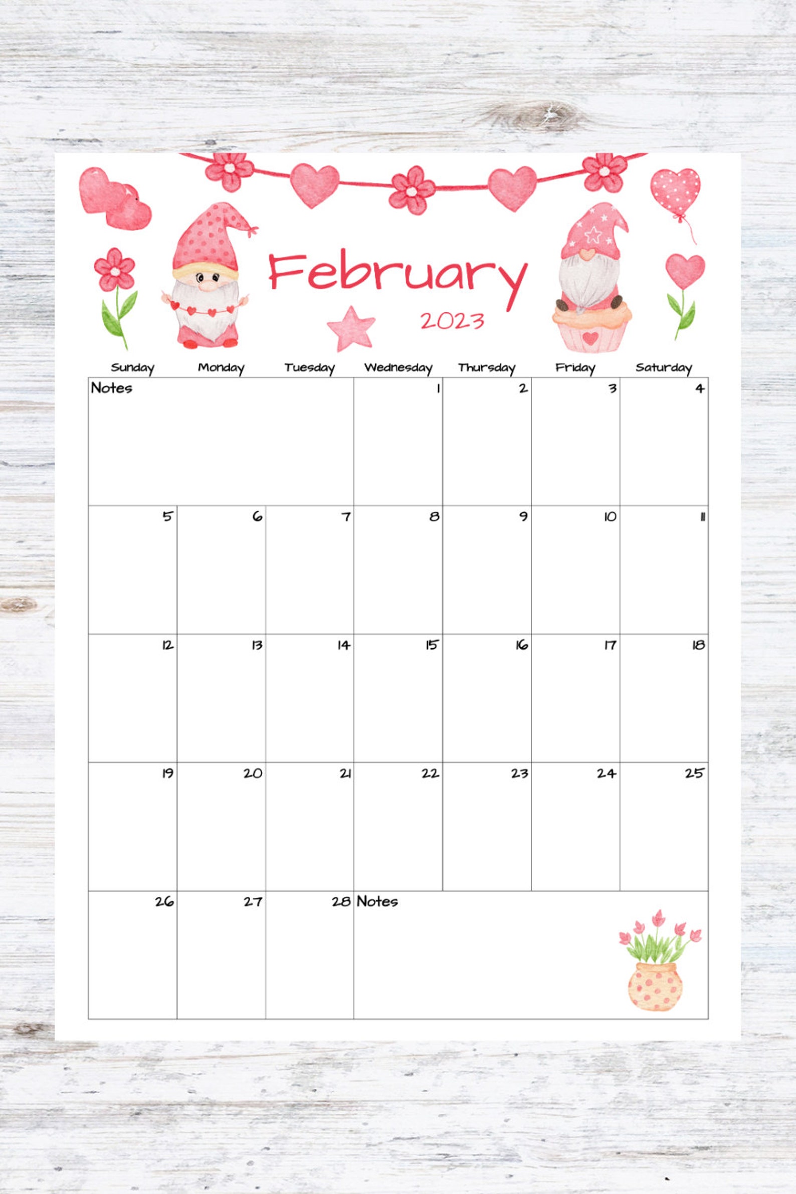 Fillable/editable February Calendar February 2023 Calendar Etsy