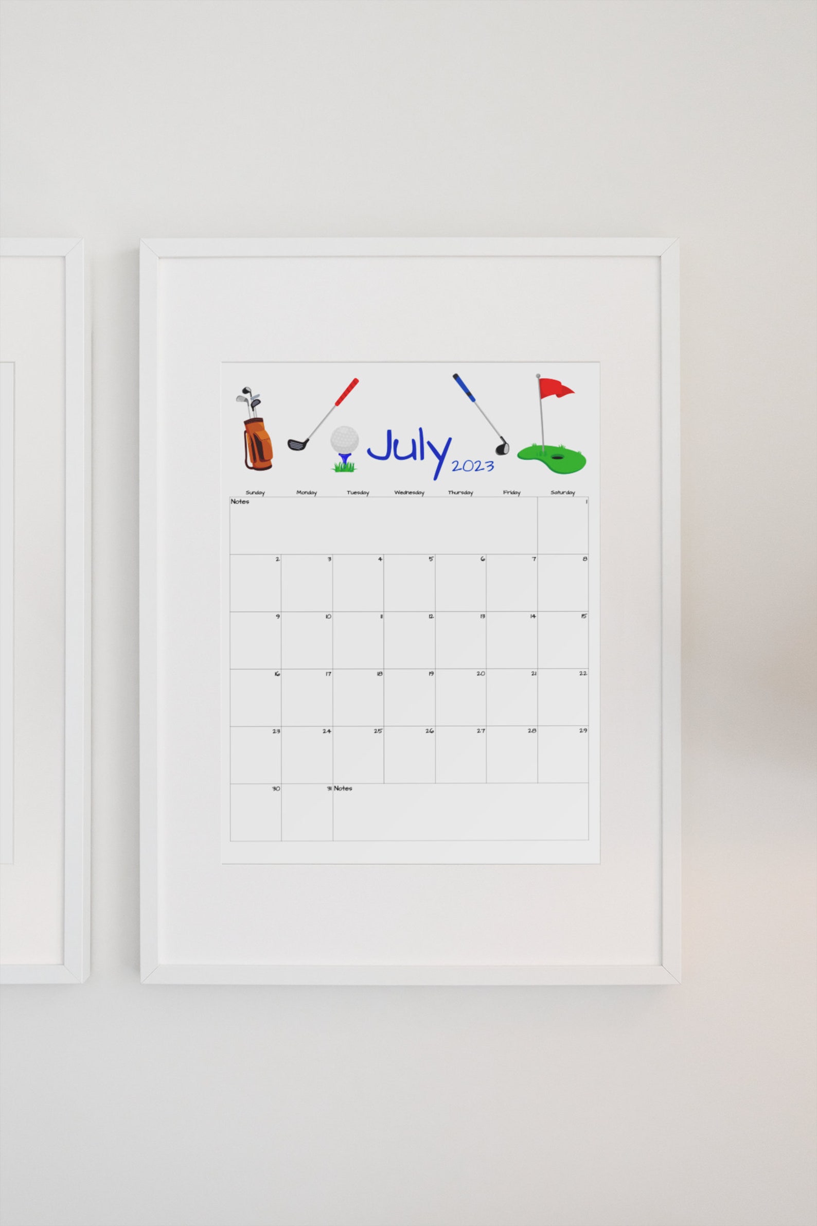 Fillable editable july calendar july 2023 printable calendar etsy
