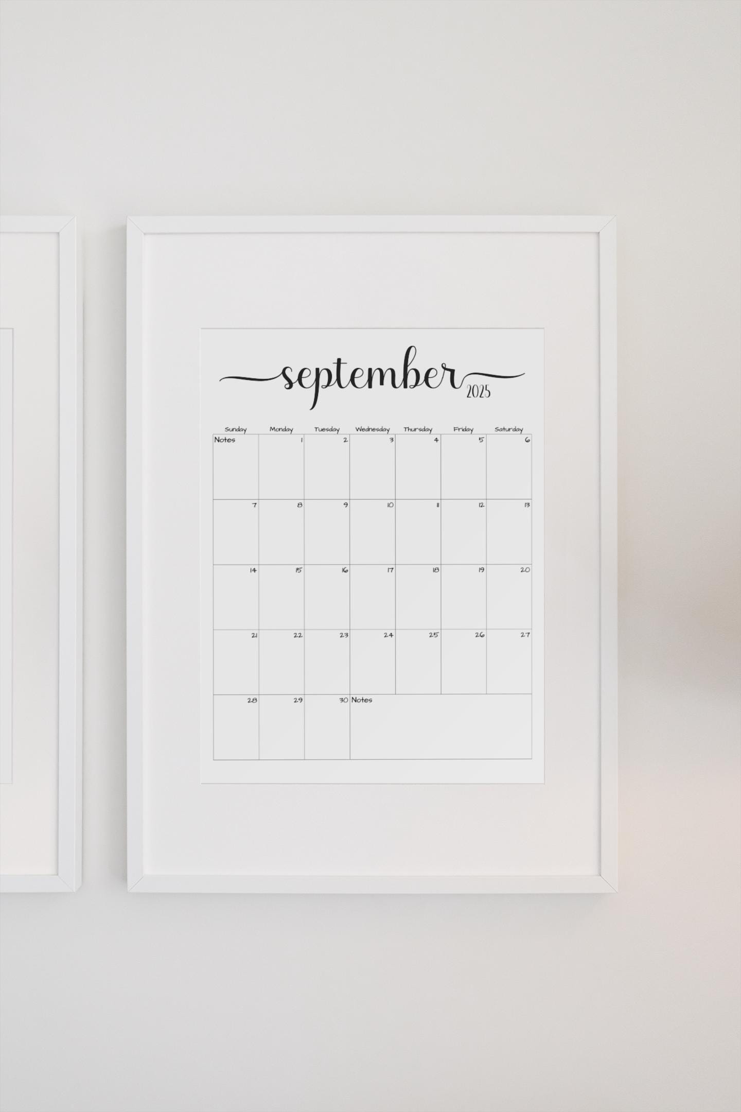 Fillable/editable September 2025 Calendar September 2025 Calendar