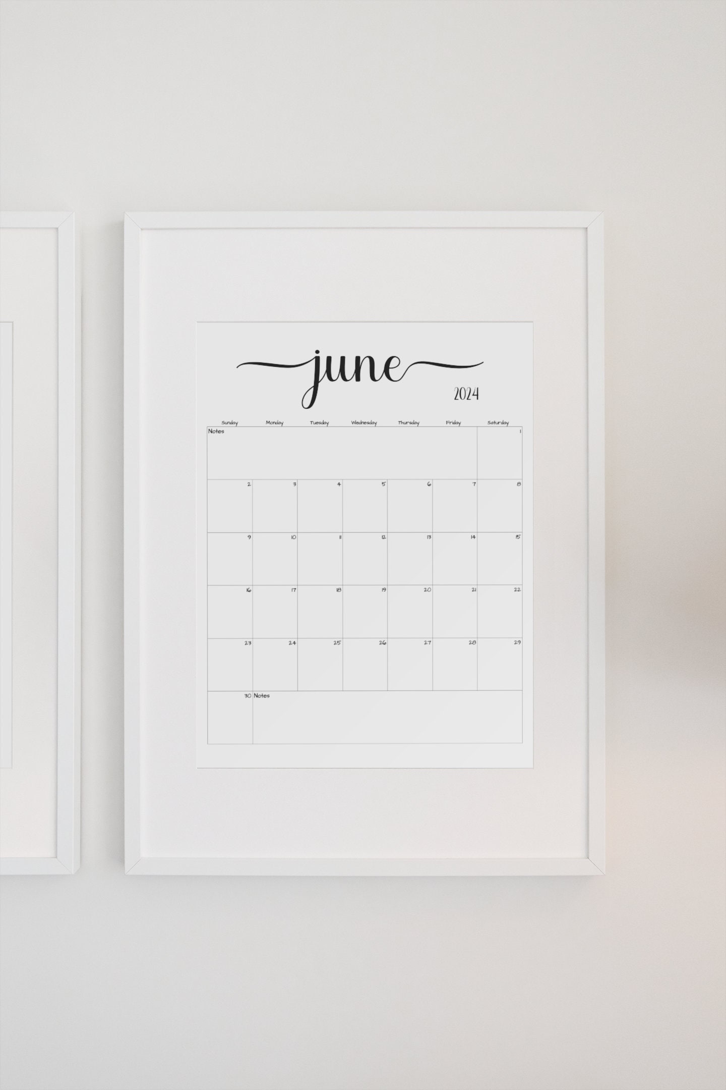 Fillable/editable June 2024 Calendar June 2024 Calendar Etsy