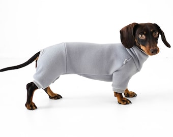 OVERALL for Dachshunds in Light Grey