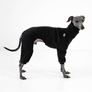 Italian Greyhound Jumpsuit Black image 1