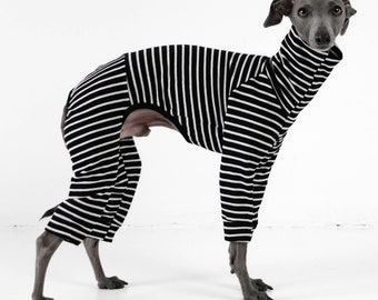 Second Skin Overall Breton Stripes for Italian Greyhounds