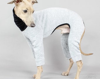 Second Skin SWEAT Overall Gray Melange for Italian Greyhounds