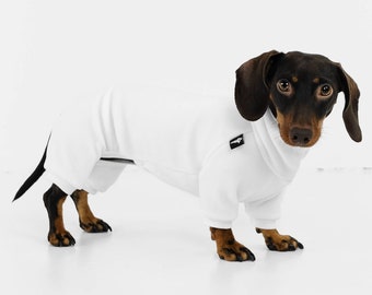 Dachshund Jumpsuit White