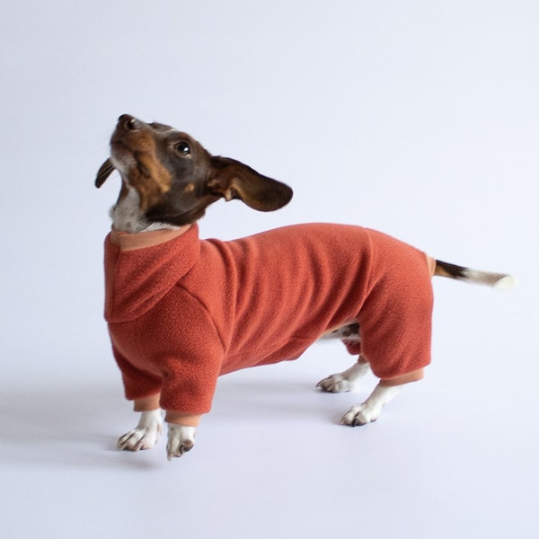 Dachshund Jumpsuit Terracotta