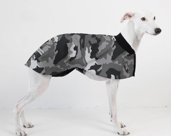 Whippet Raincoat Gray Camouflage