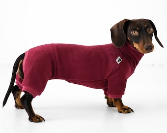 Dachshund Jumpsuit Bordeaux