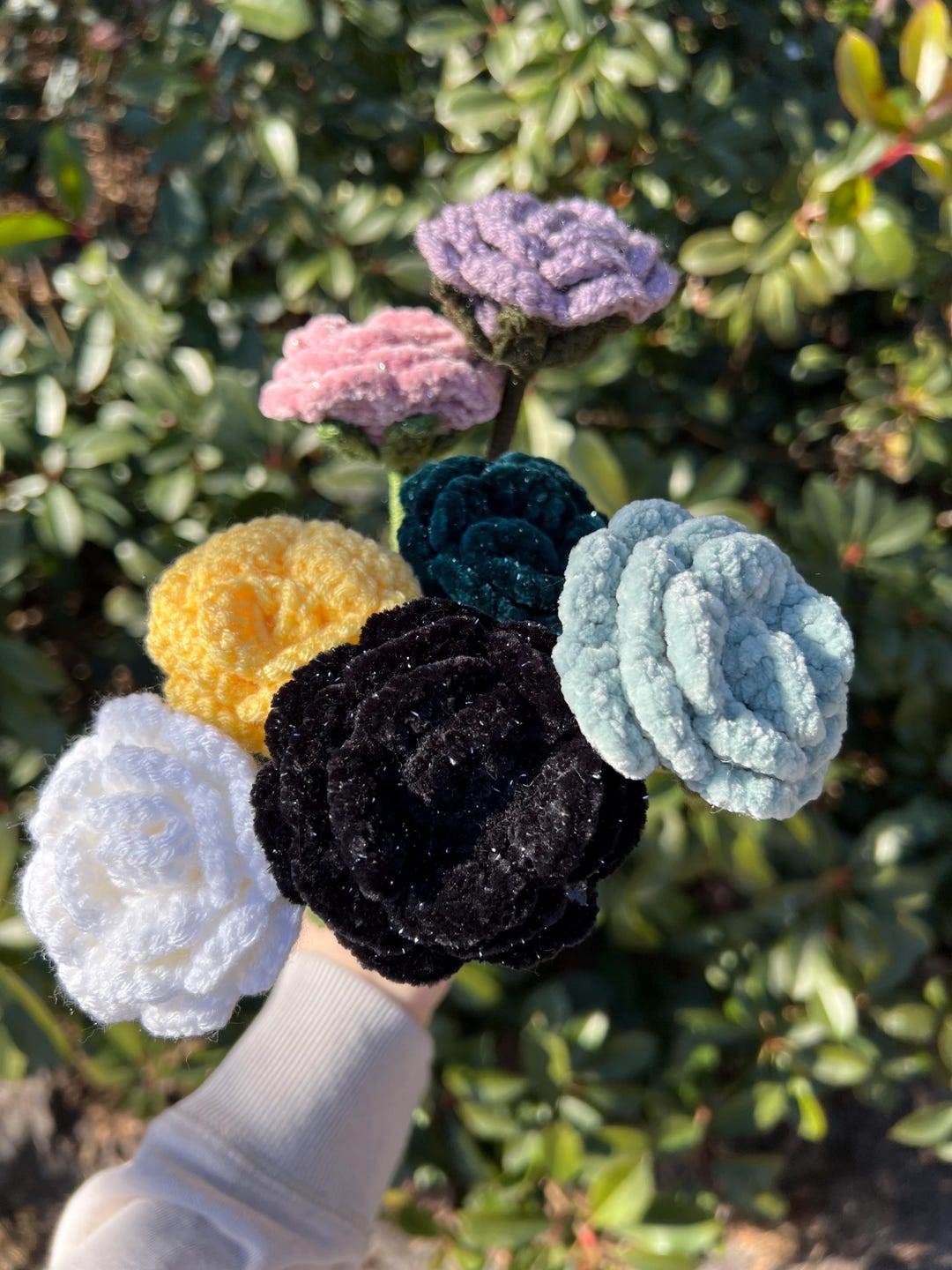 Small Crochet Roses - Etsy