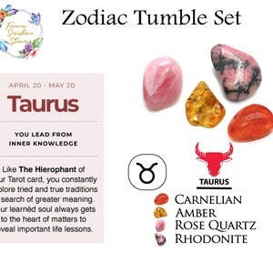 Zodiac Crystal Kit Healing Crystal Set Cancer Star Sign - Etsy
