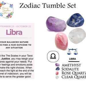 Zodiac Crystal Kit Healing Crystal Set Cancer Star Sign - Etsy