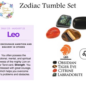 Zodiac Crystal Kit Healing Crystal Set Cancer Star Sign - Etsy