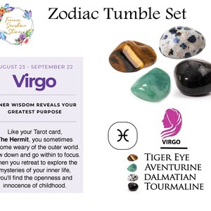 Zodiac Crystal Kit Healing Crystal Set Cancer Star Sign - Etsy